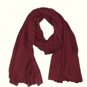 NWT QUAGGA 100% Cotton Green Label Scarf in Dark Red/Rust